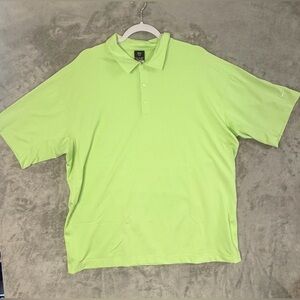 Nike FitDry Polo XL Mens Green Mesh Shirt Comfort Golf Short Sleeve Nike Logo